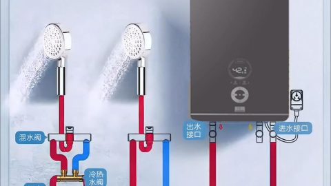 燃气热水器，恒温零冷水热水器无回水管安装使用方法，厨房天然气热水器安装